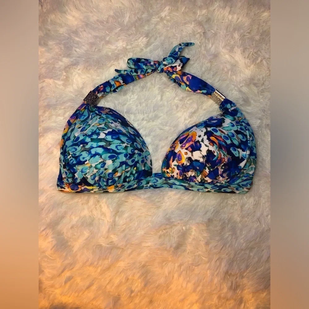 Goddess Enhancer Colorful Floral Bikini Top Multiple sizes